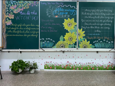 Hội thi "Viết chữ đẹp" mừng kỉ miệm 40 năm ngày Nhà giáo Việt Nam