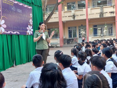 Hội nghị tuyên truyền luật phòng chống bạo lực học đường, bắt cóc và bạo hành trẻ em