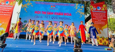 Những Khoảnh Khắc Đáng Nhớ Của Các Em Tham Gia Hội Thi Sân Khấu Hóa Với Chủ Đề: Tết Quê Hương