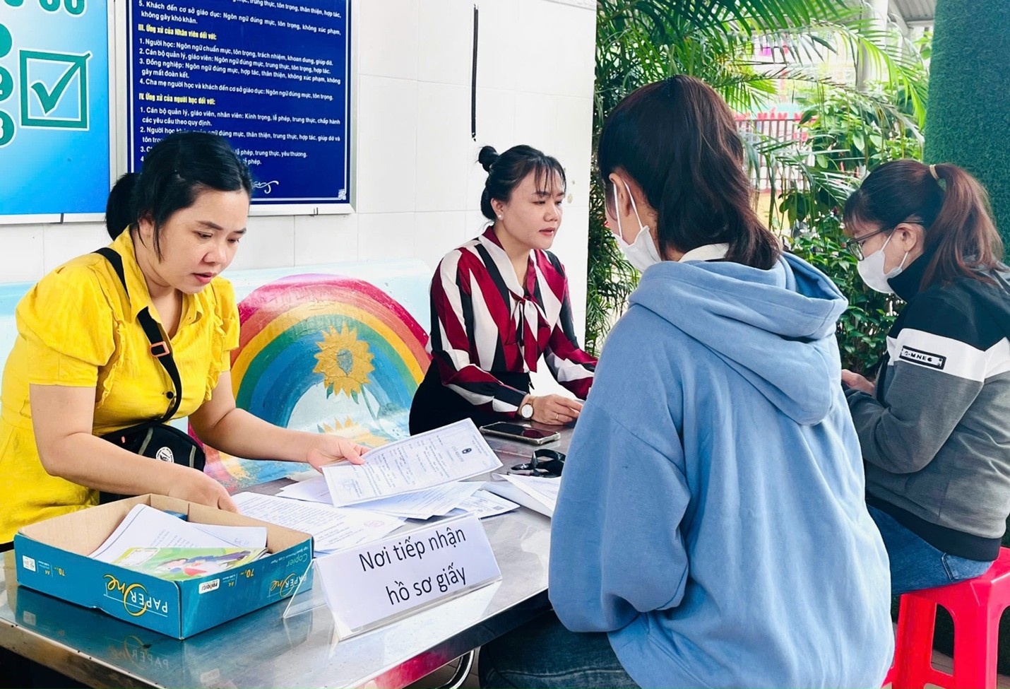 Công tác tuyển sinh lớp 1 năm học 2025 - 2026 tại trường Tiểu học Phú Mỹ